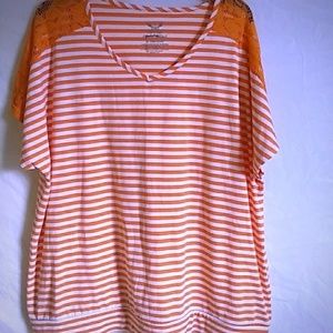 Never Worn Pullover Faded Glory Orange Top 2x